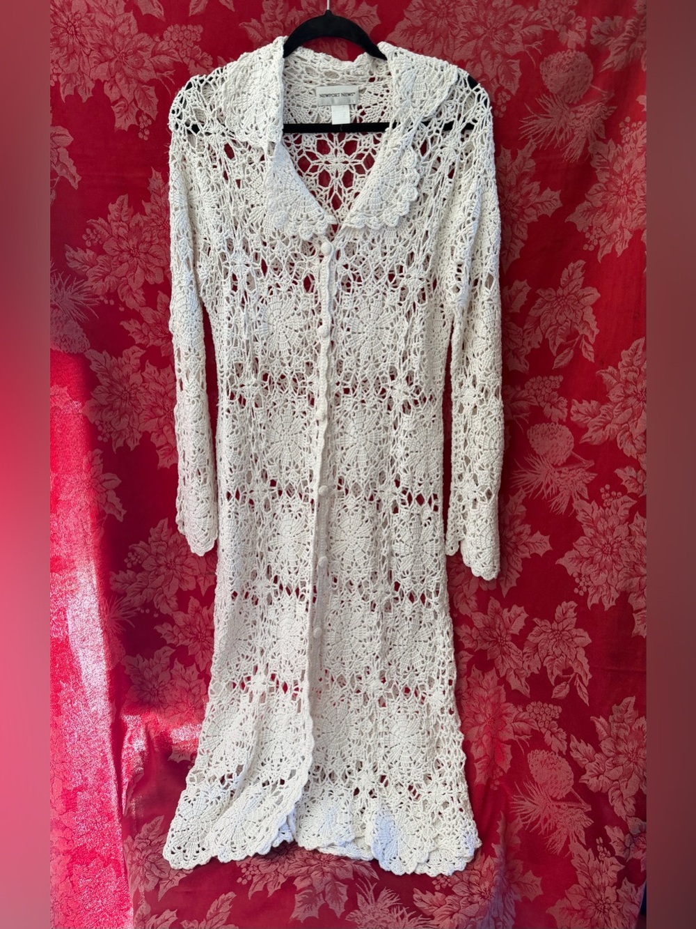 Vintage Crochet Medallion Duster/Cover